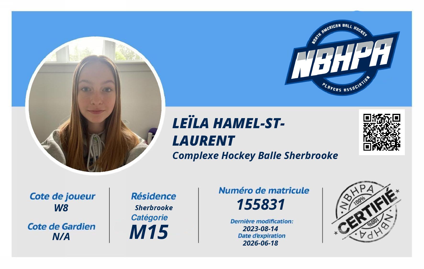 Leïla Hamel-St-Laurent