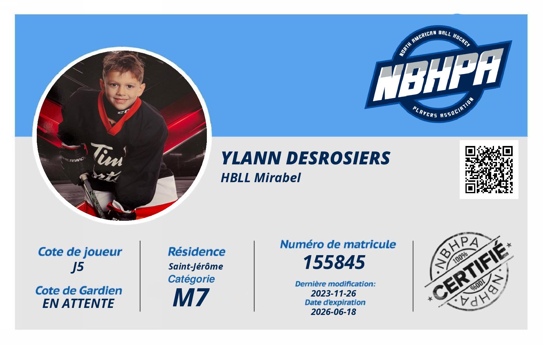 Ylann Desrosiers