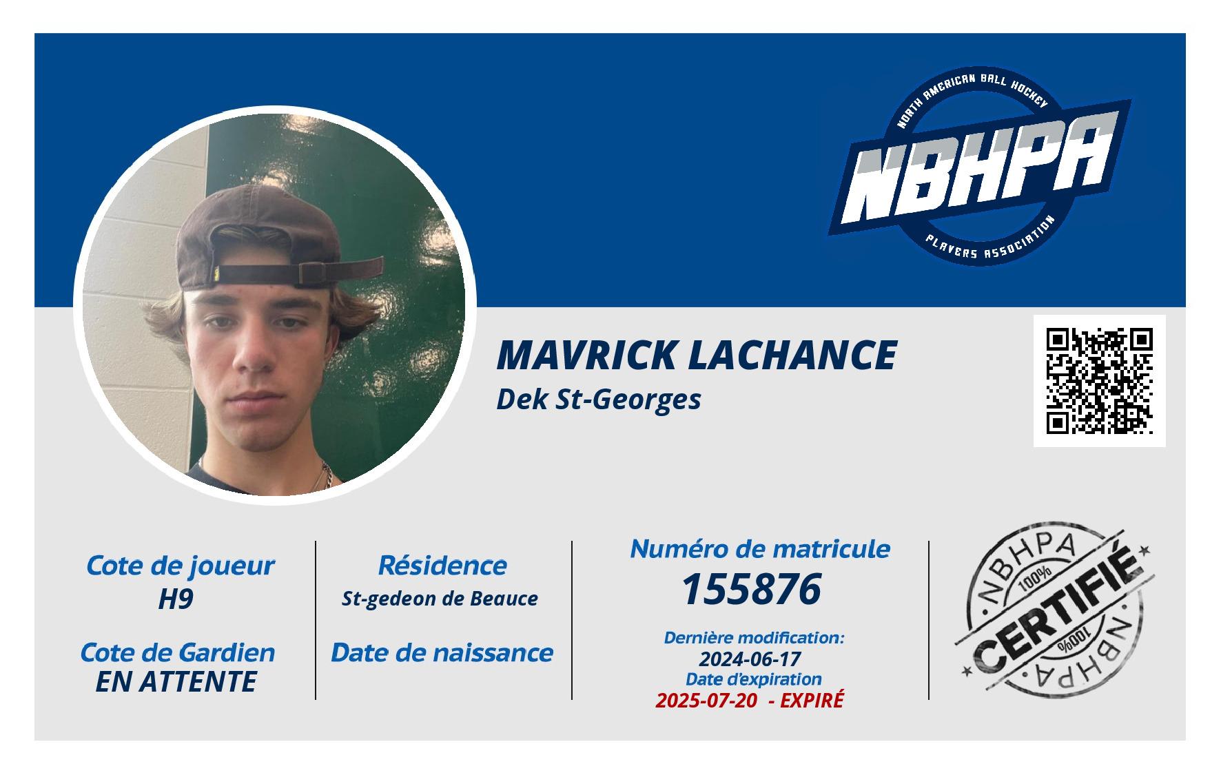 Mavrick Lachance