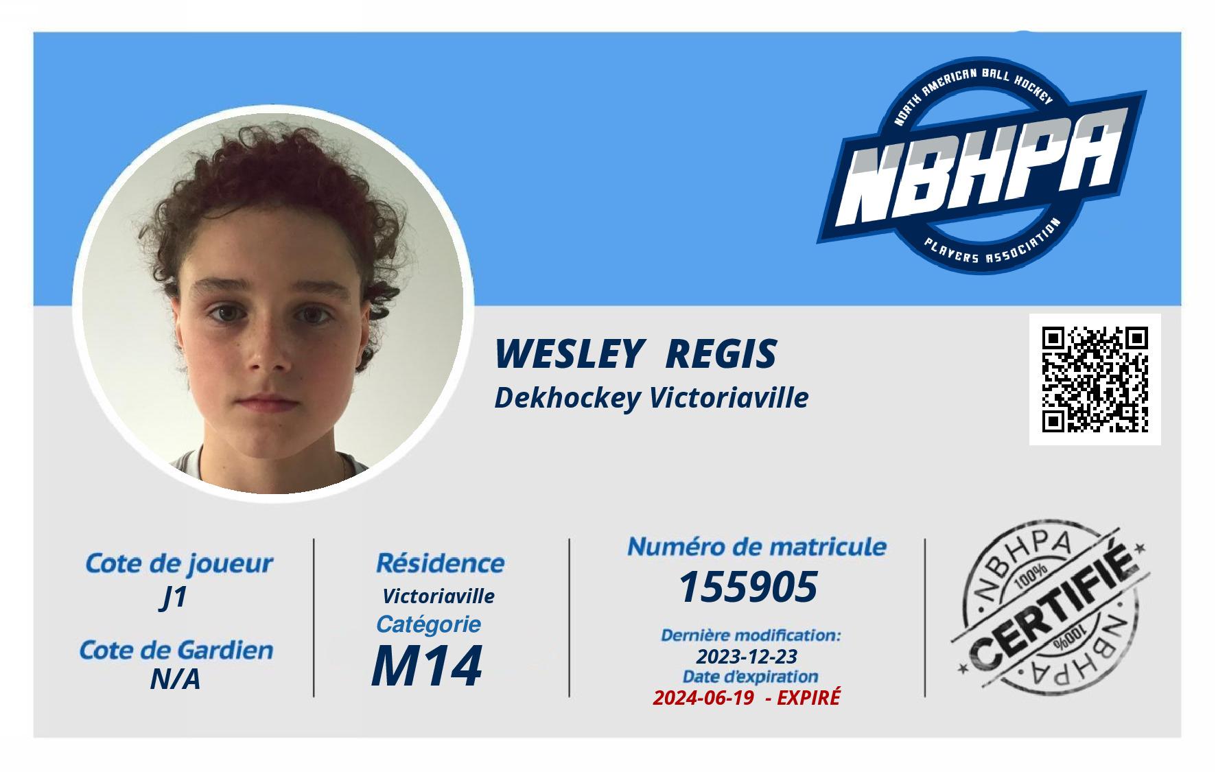 Wesley  Regis