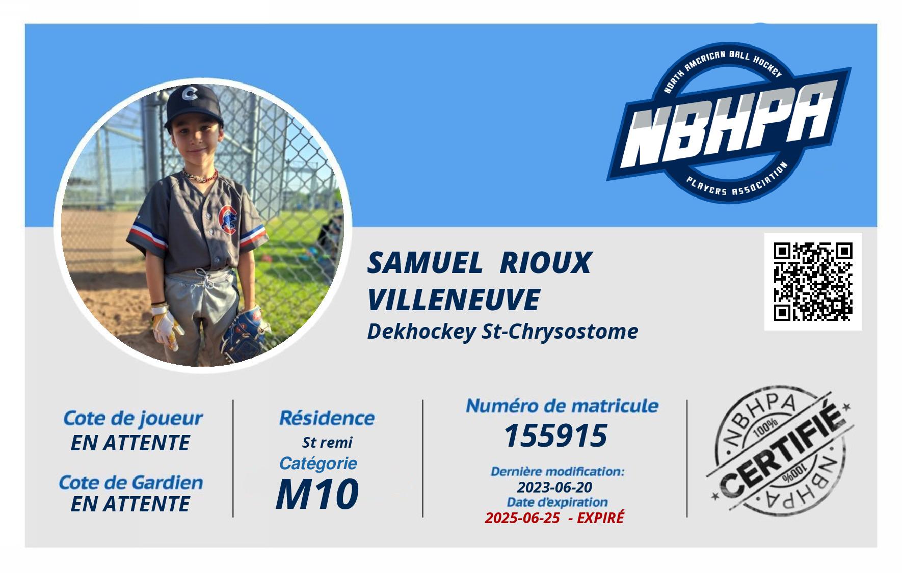 Samuel  Rioux Villeneuve