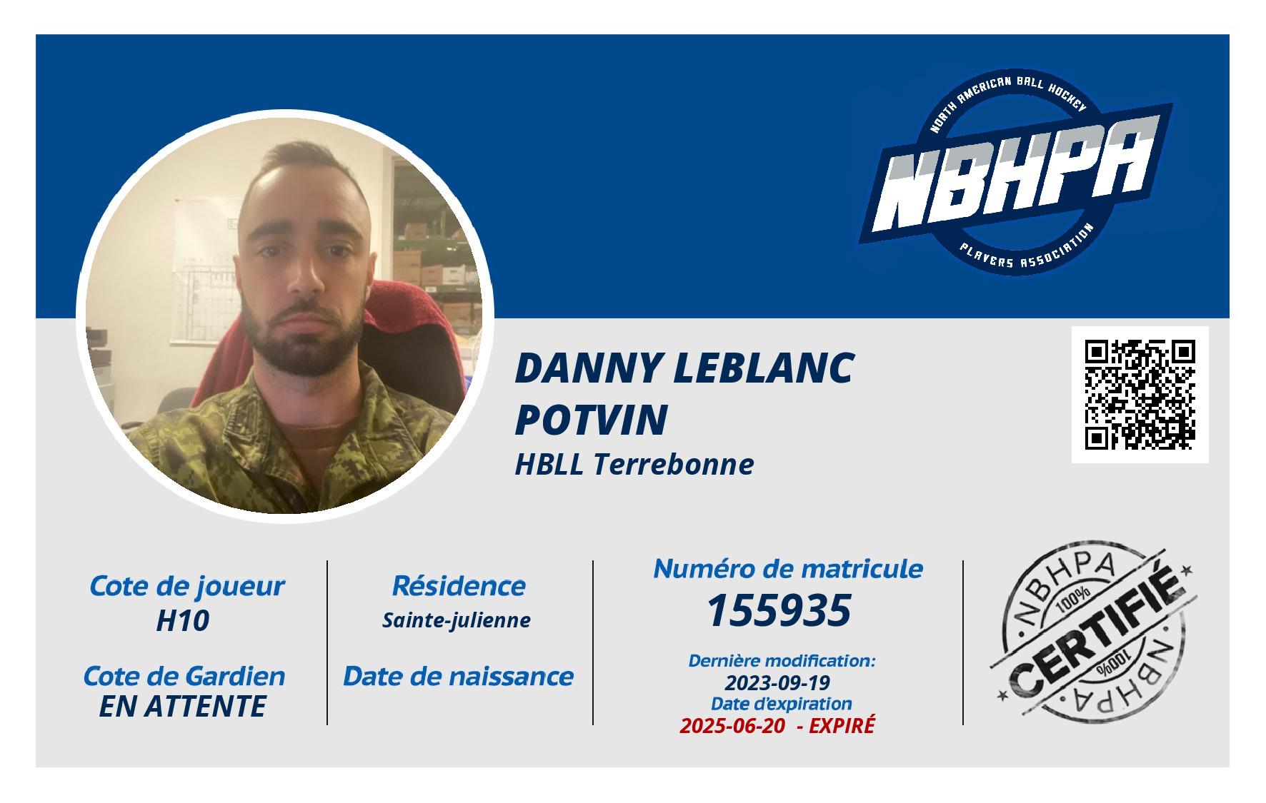 Danny Leblanc Potvin