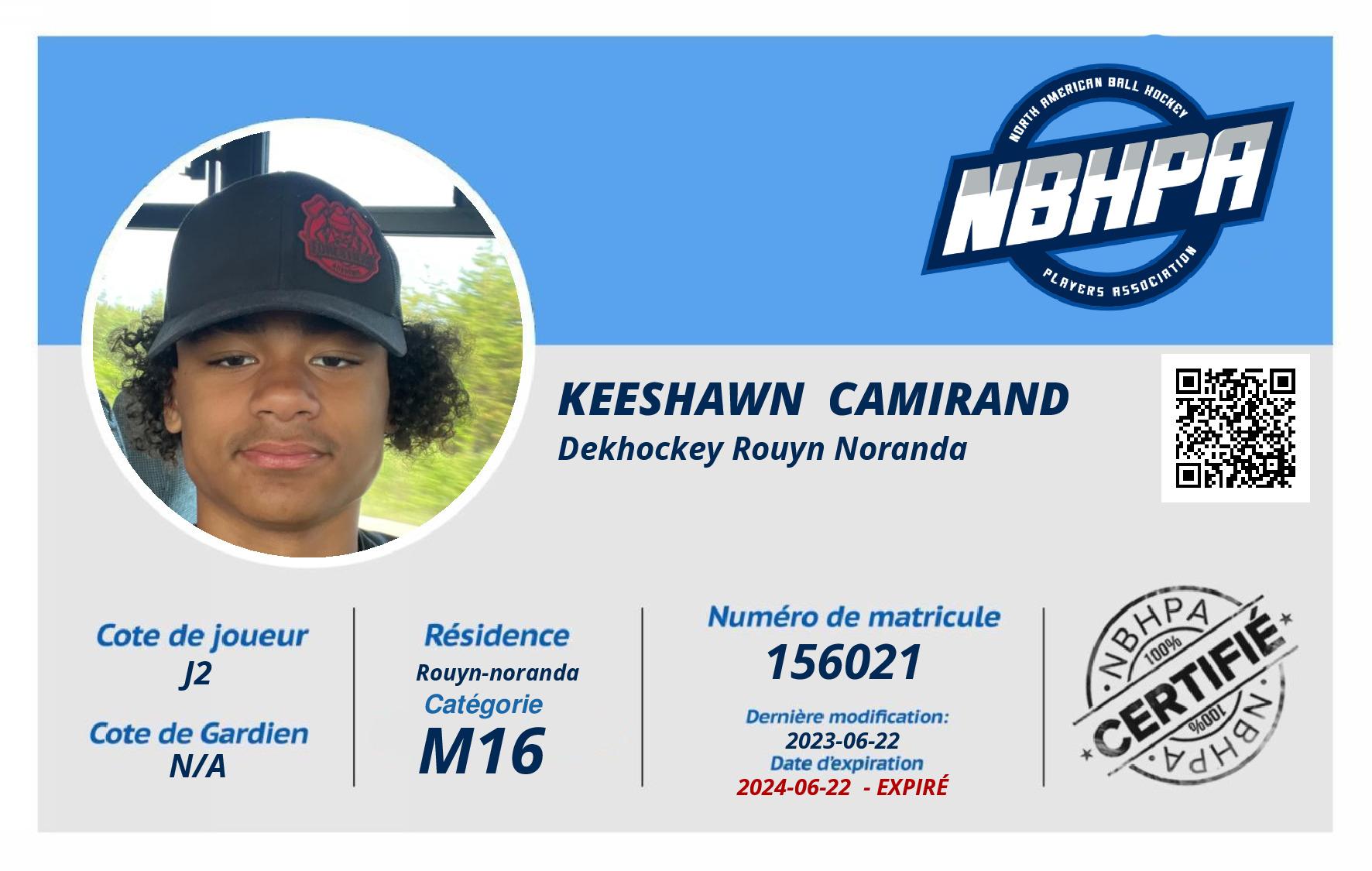 Keeshawn  Camirand 