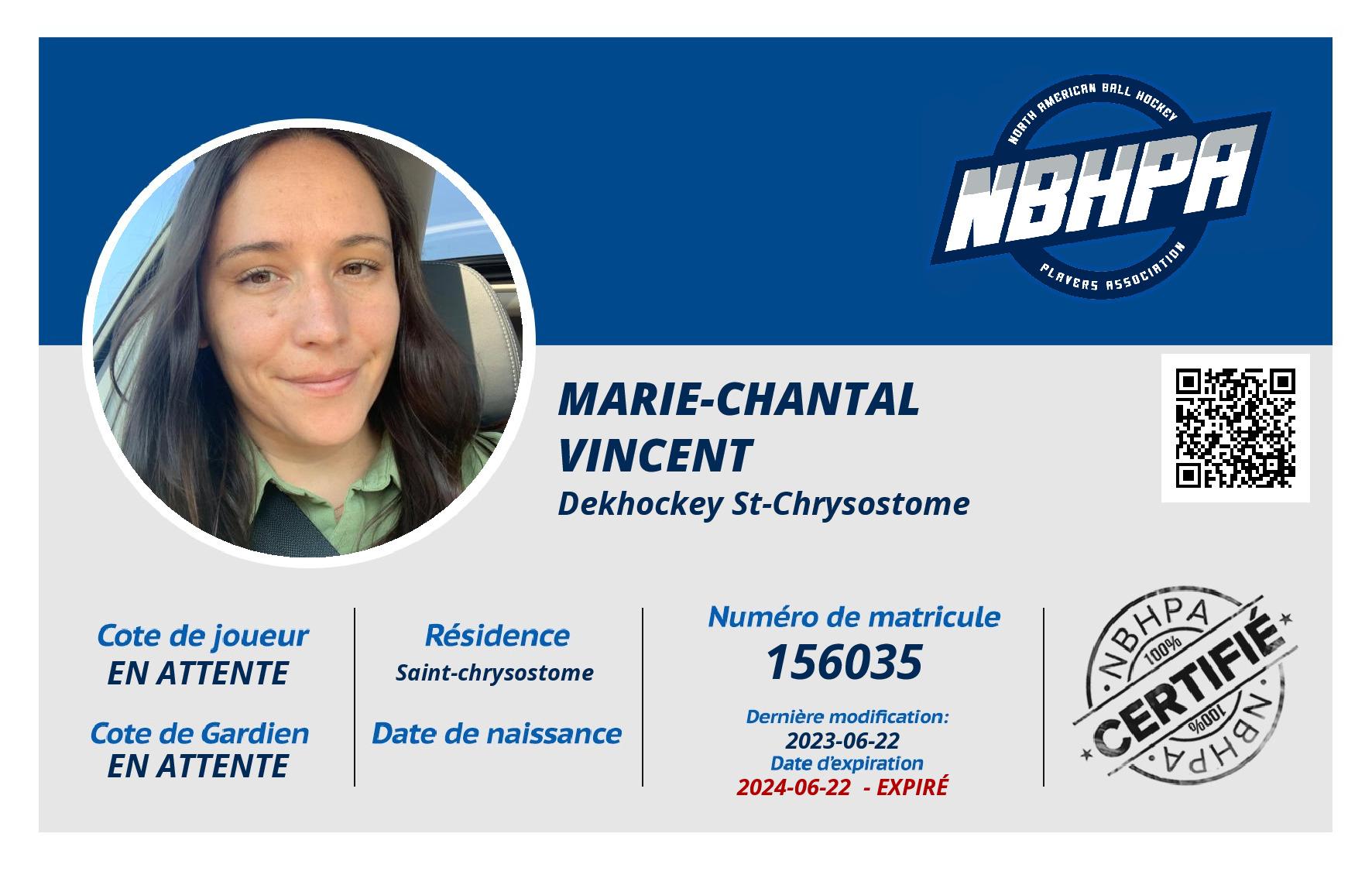 Marie-Chantal  Vincent 