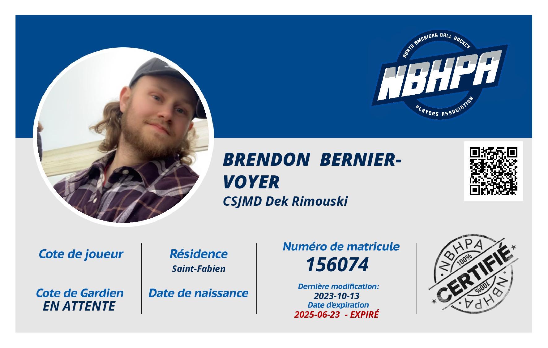 Brendon  Bernier-Voyer