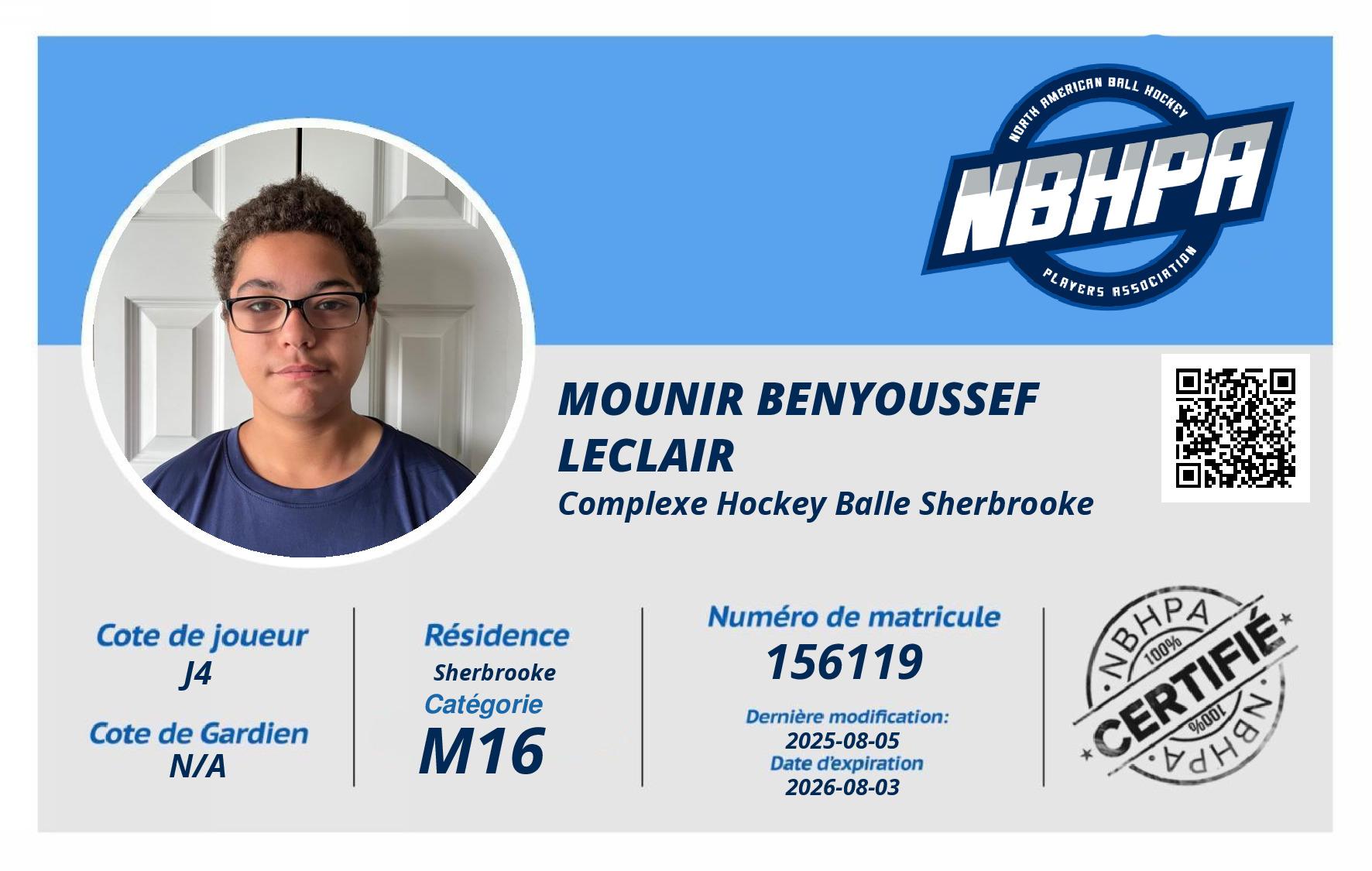 Mounir Benyoussef Leclair 