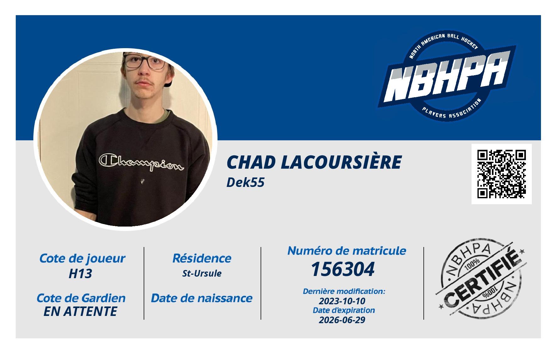 Chad Lacoursière 