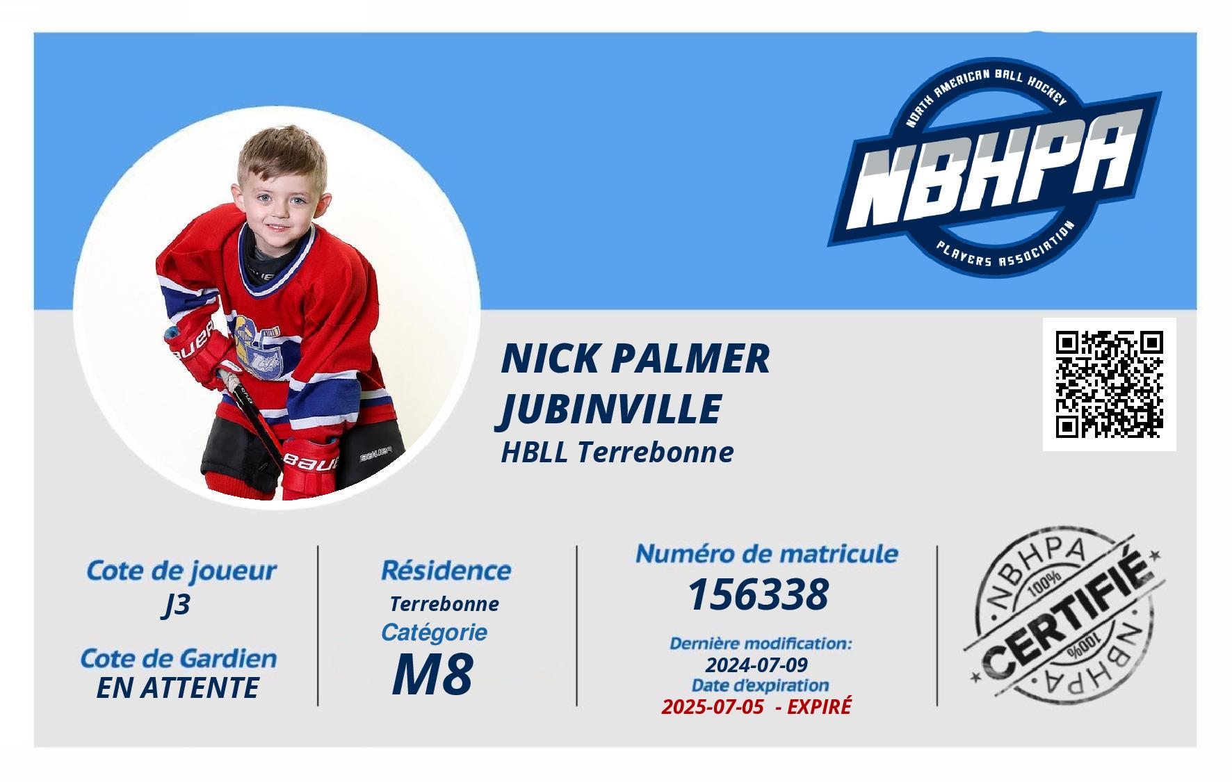 Nick Palmer Jubinville 