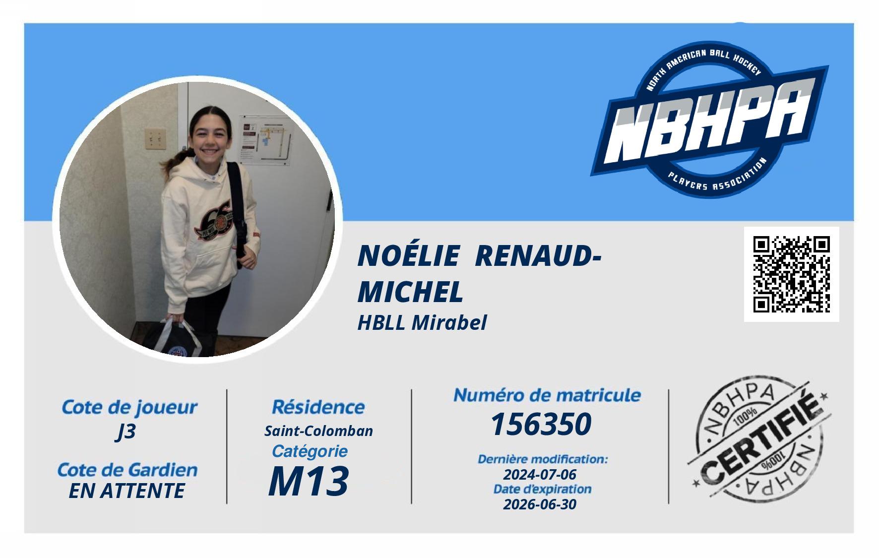 Noélie  Renaud-Michel