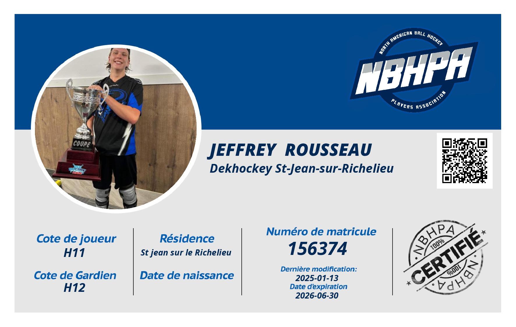 Jeffrey  Rousseau 