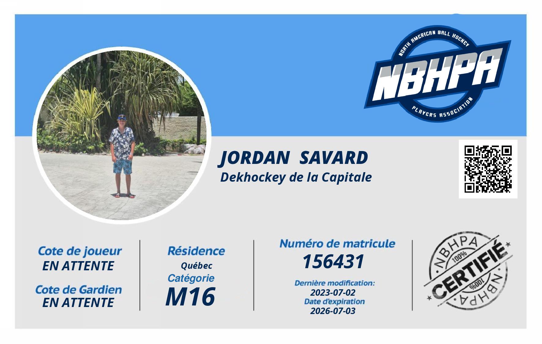 Jordan  Savard