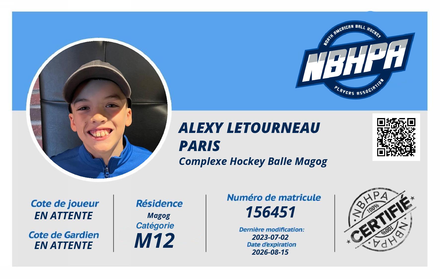 Alexy Letourneau Paris