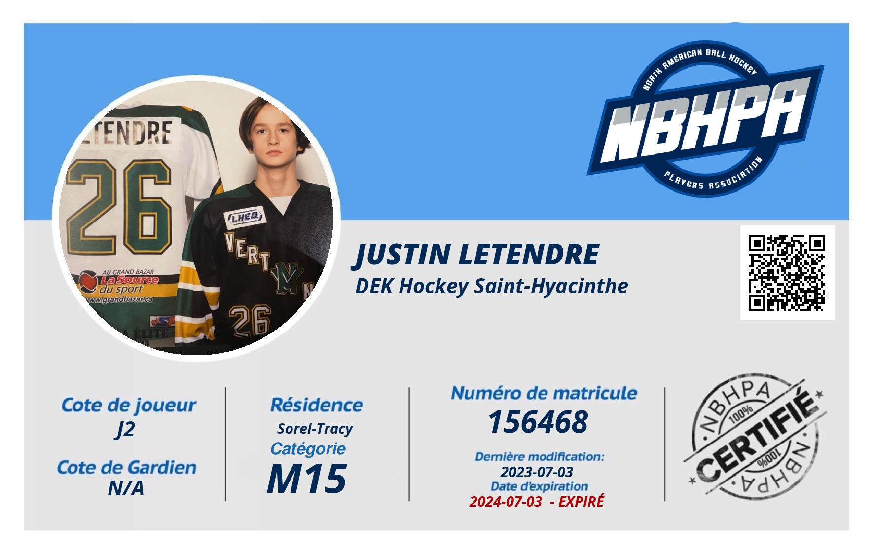 Justin Letendre 