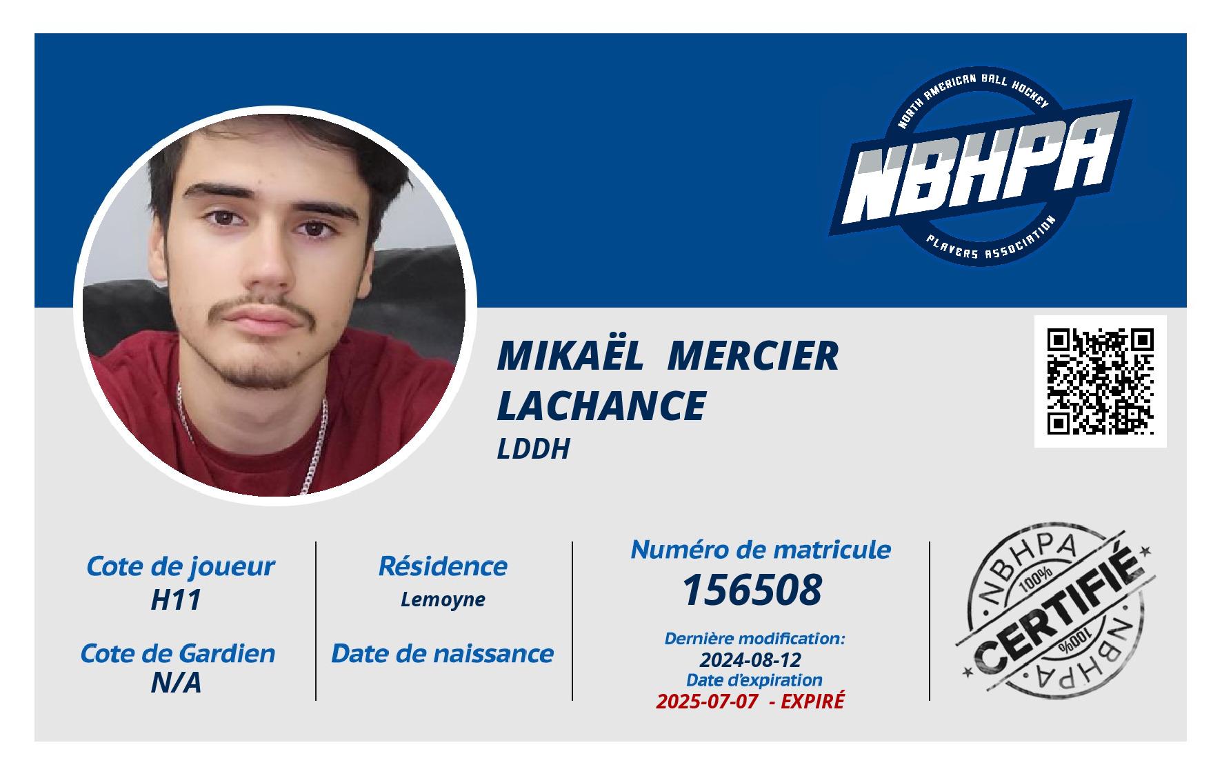 Mikaël  Mercier Lachance