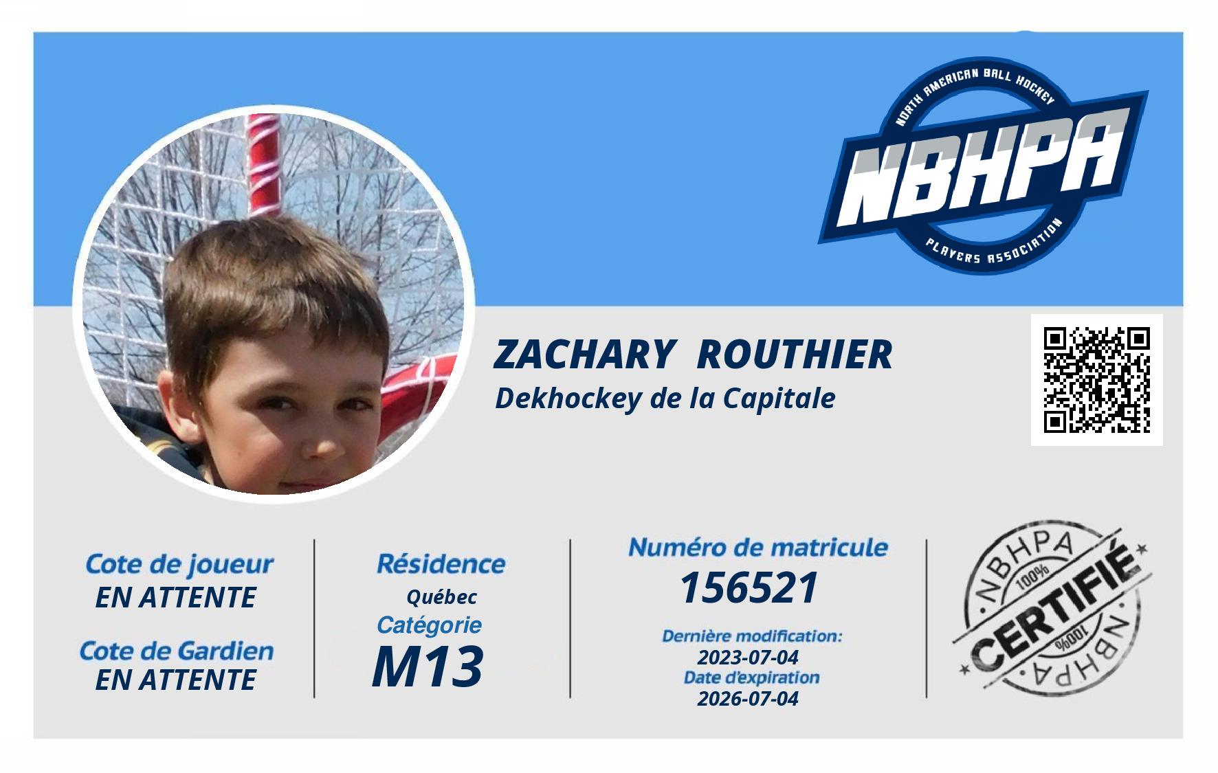 Zachary  Routhier 