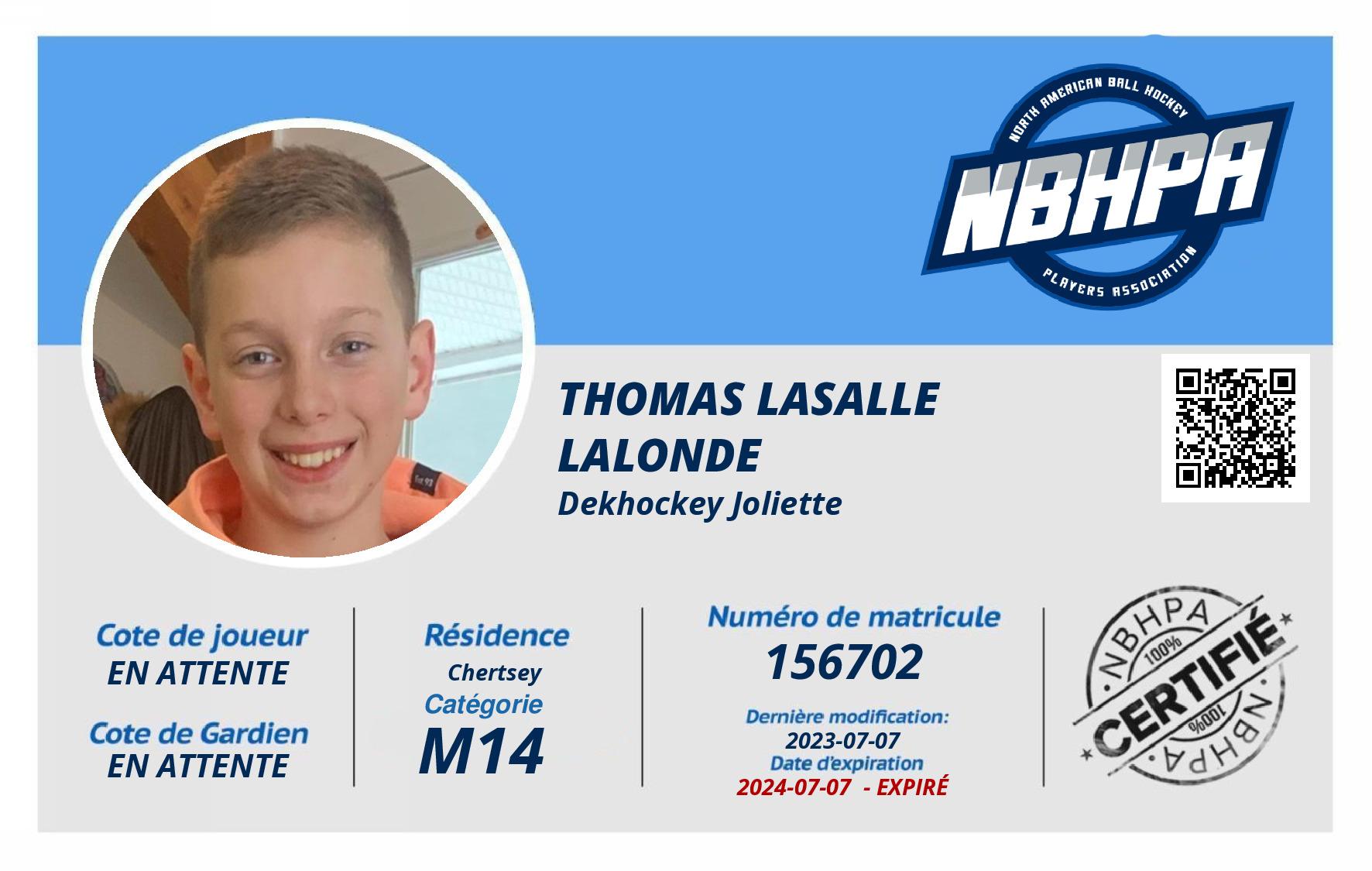 Thomas Lasalle Lalonde