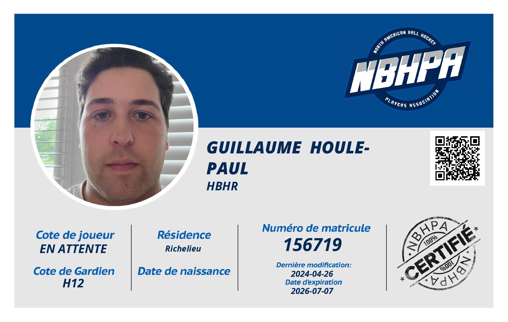 Guillaume  Houle-Paul 