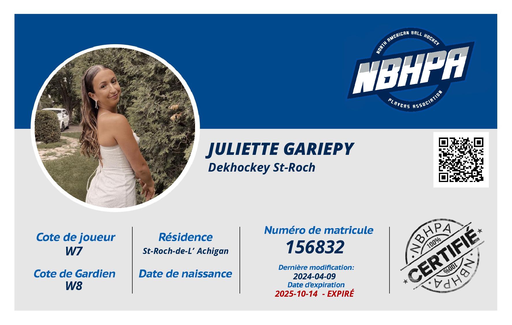 Juliette Gariepy