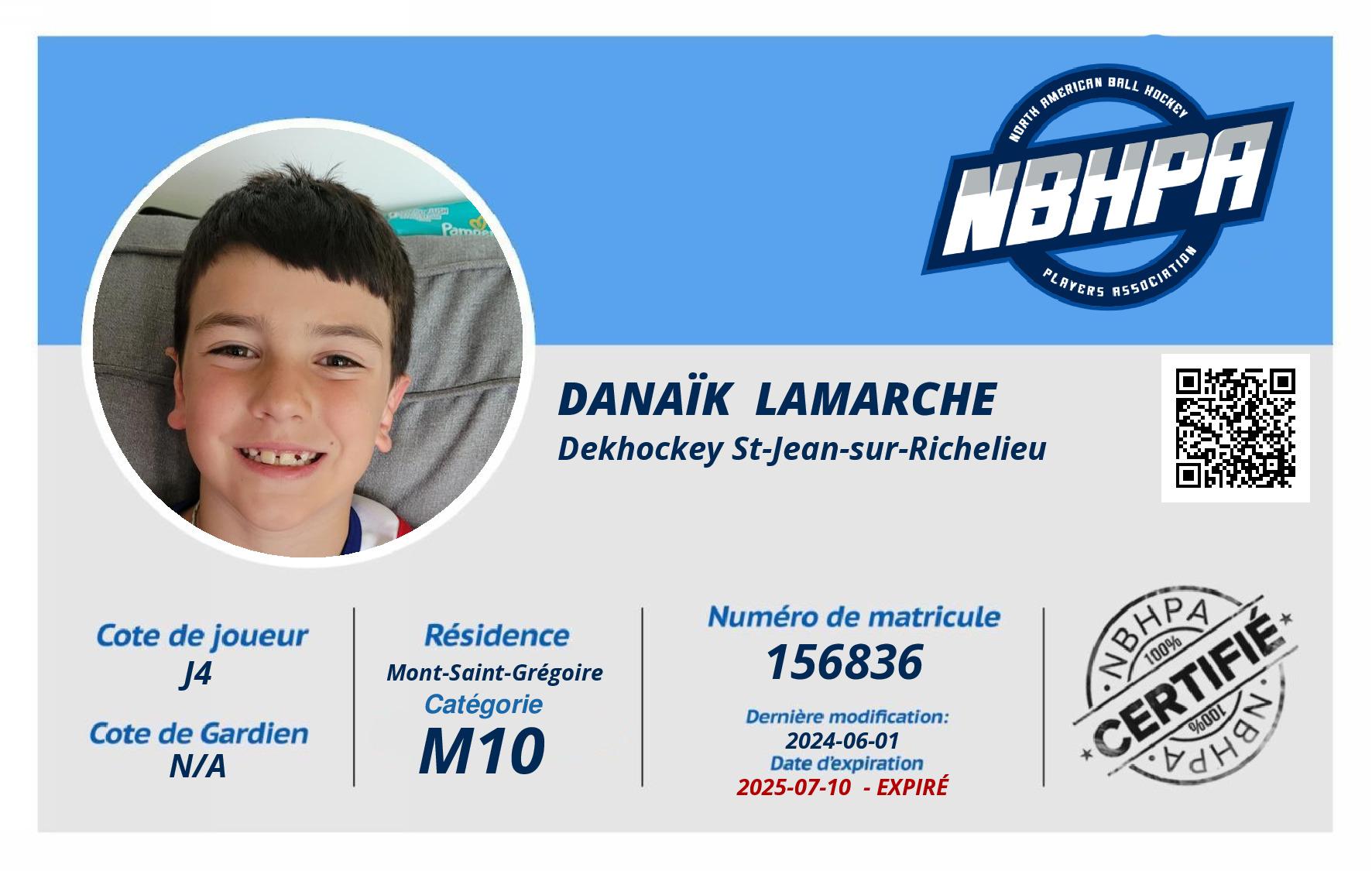 Danaïk  Lamarche 