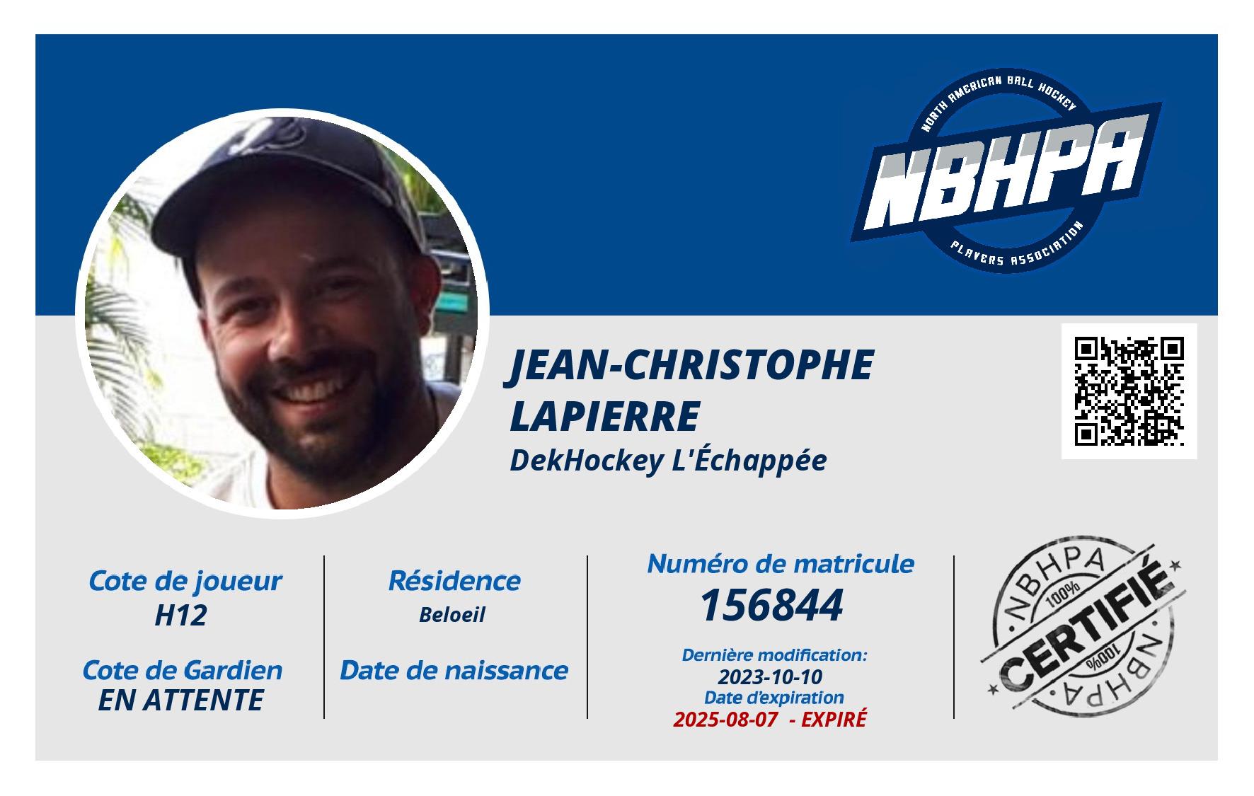 Jean-Christophe  Lapierre