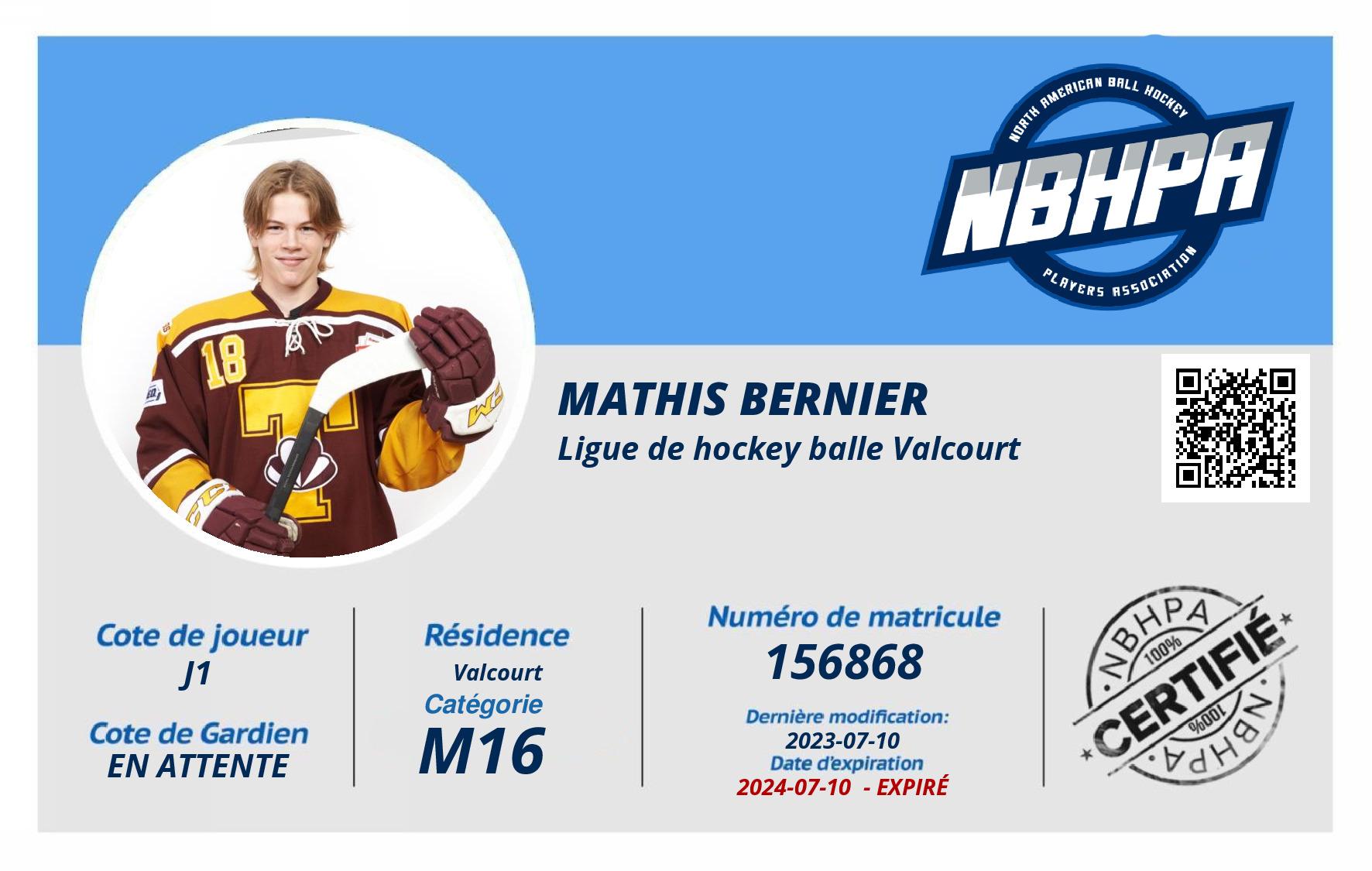 Mathis Bernier 
