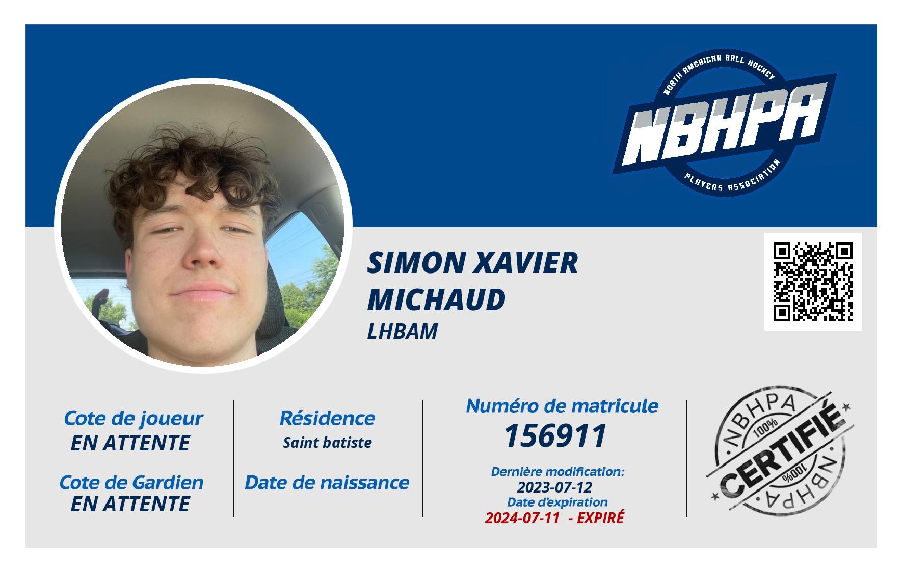 Simon Xavier  Michaud 