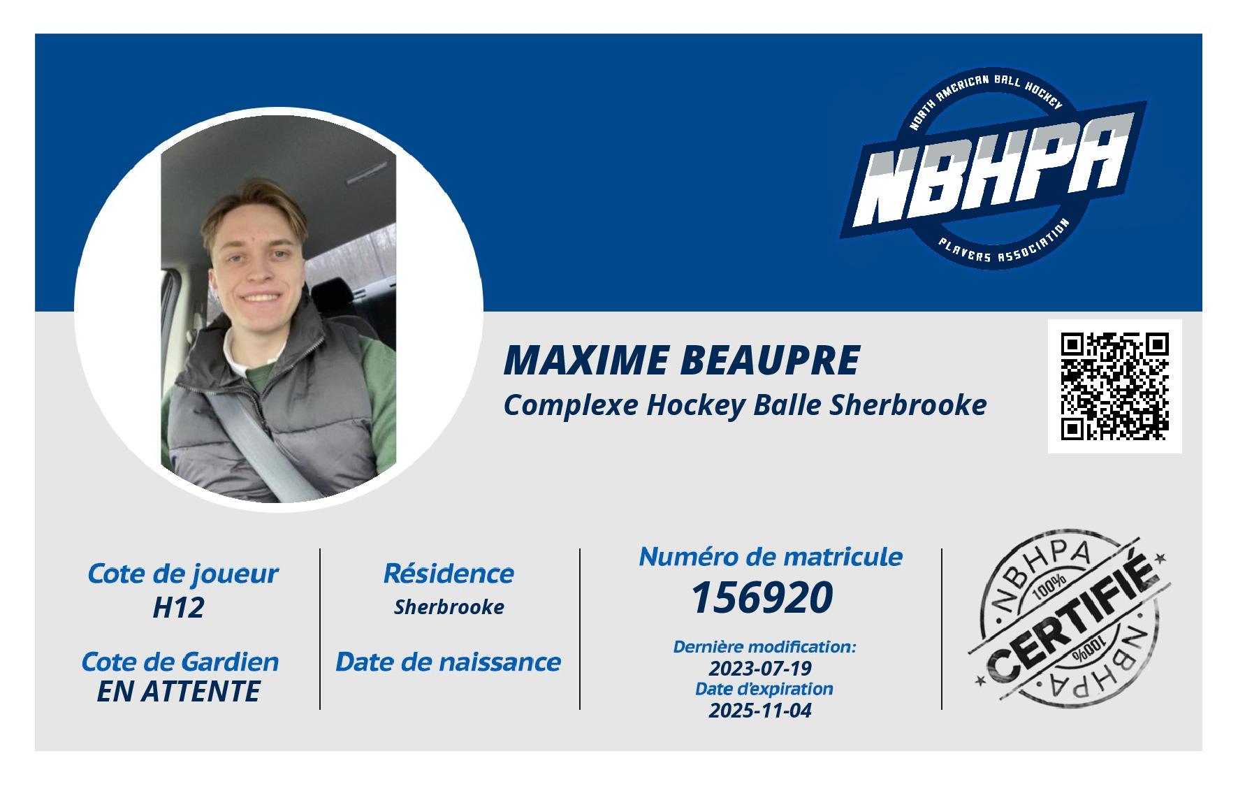 Maxime Beaupre