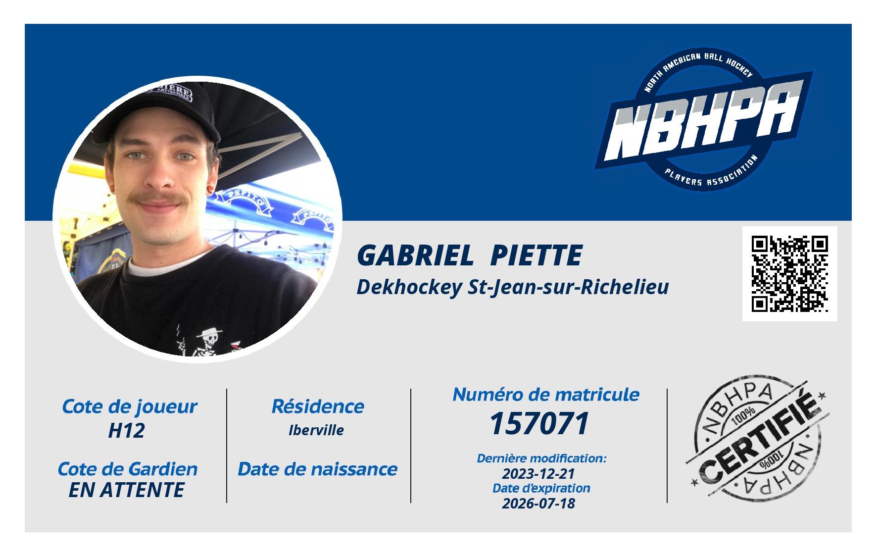 Gabriel  Piette 