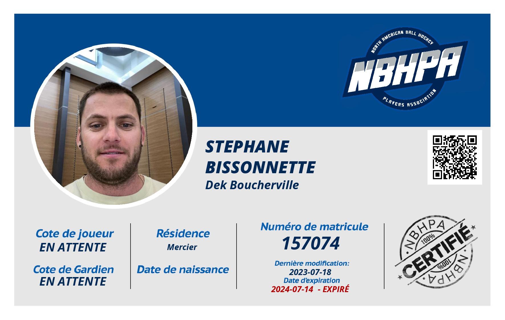 Stephane Bissonnette