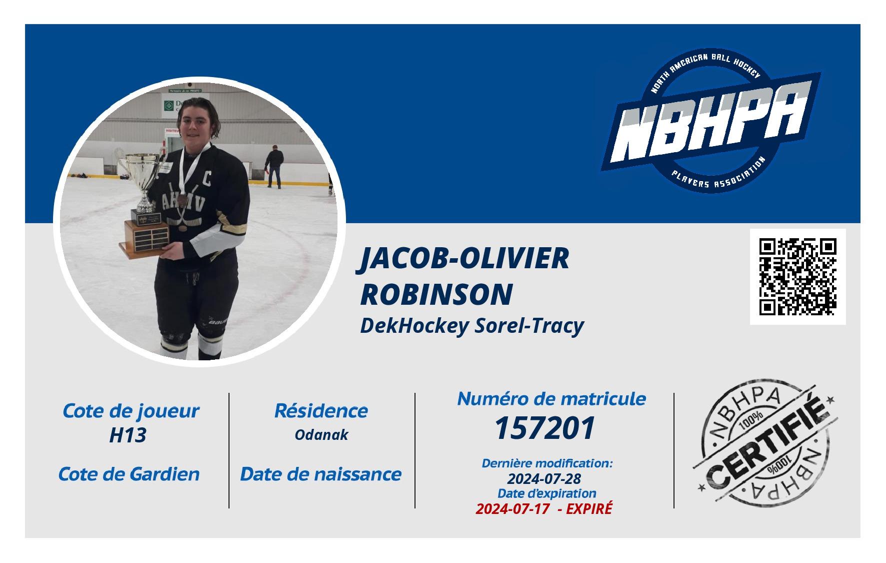 Jacob-olivier Robinson