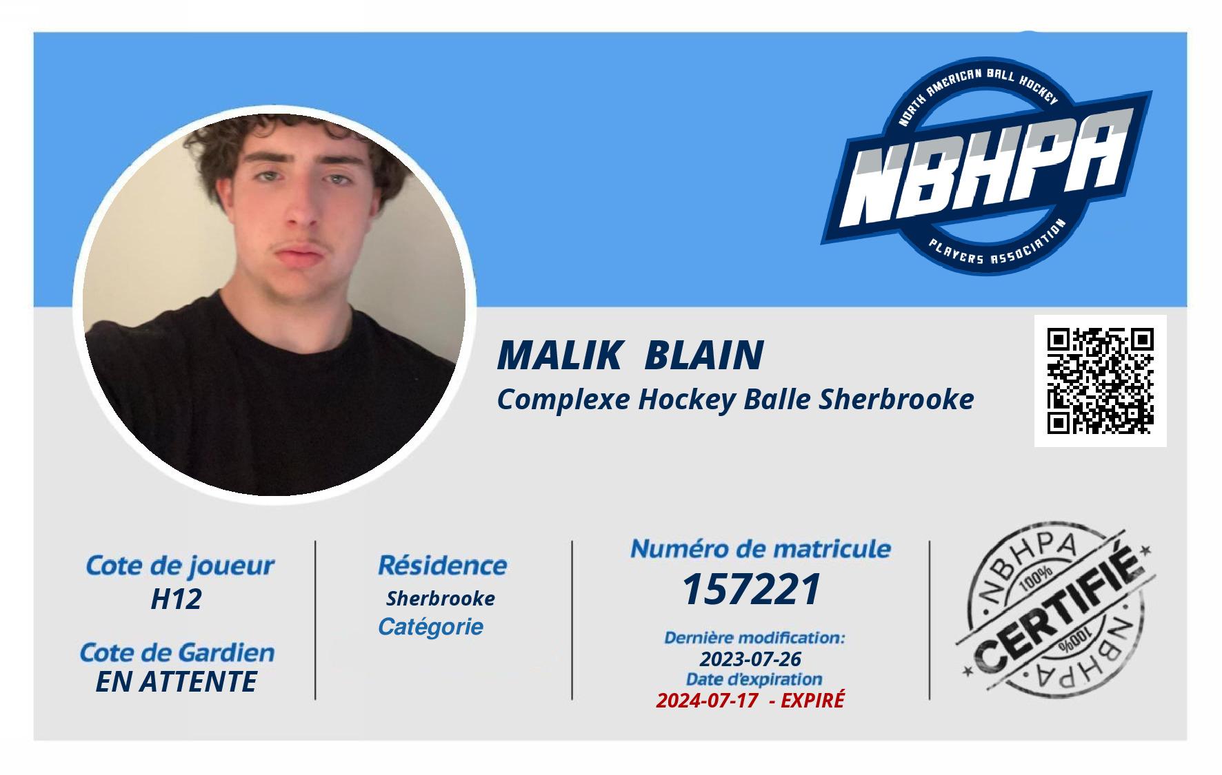 Malik  Blain