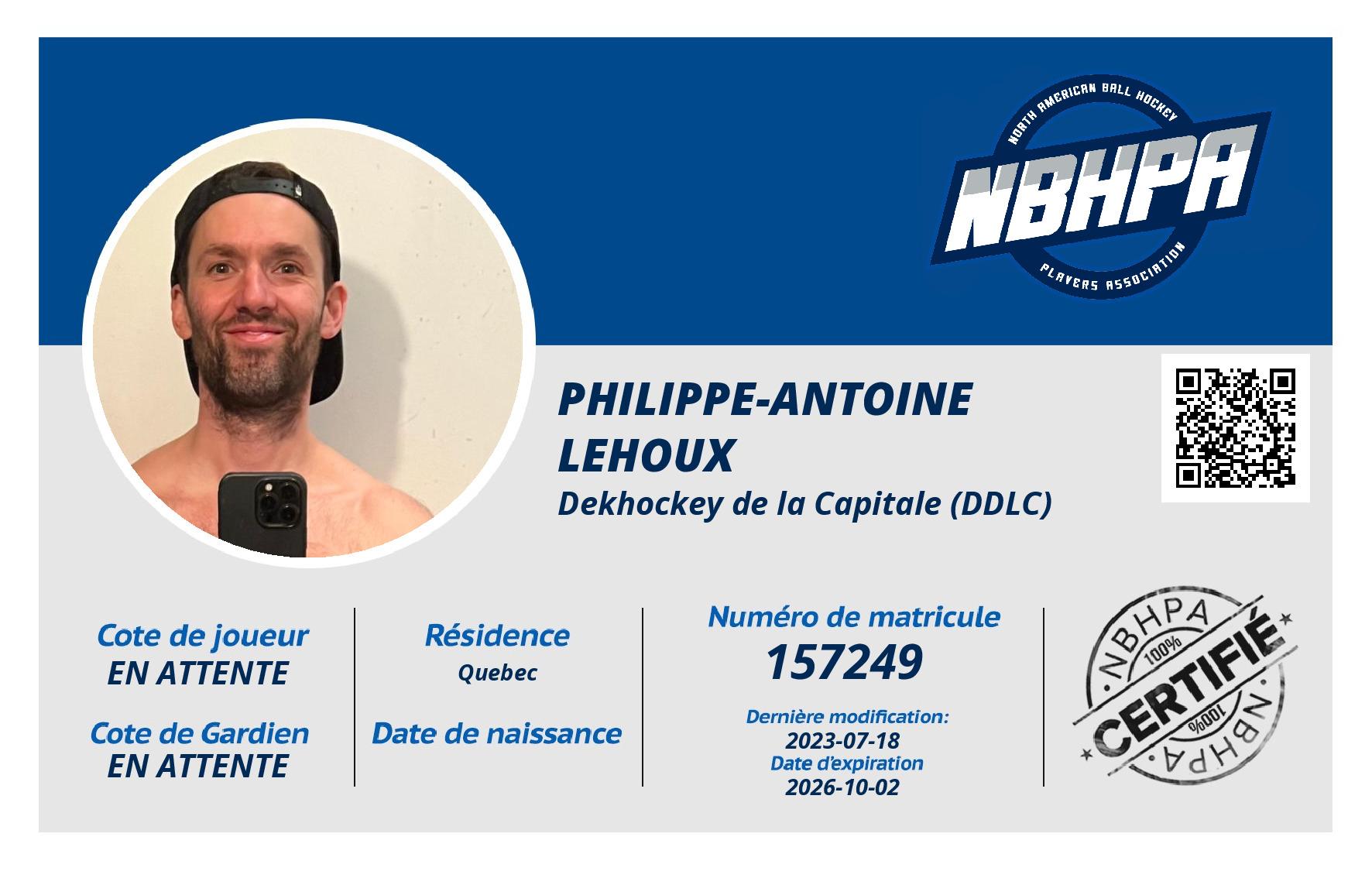 Philippe-Antoine Lehoux