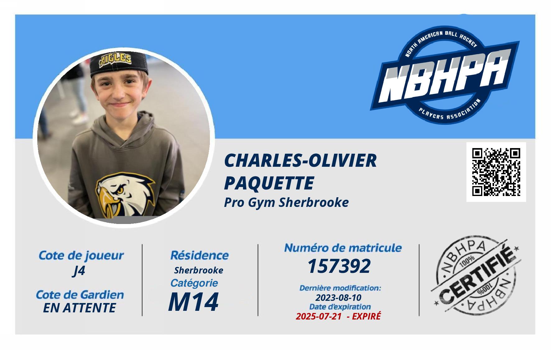 Charles-Olivier  Paquette 