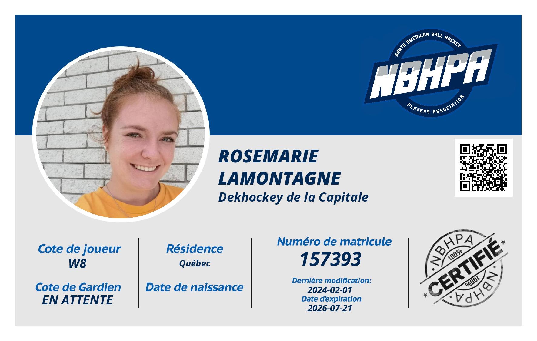 Rosemarie  Lamontagne 