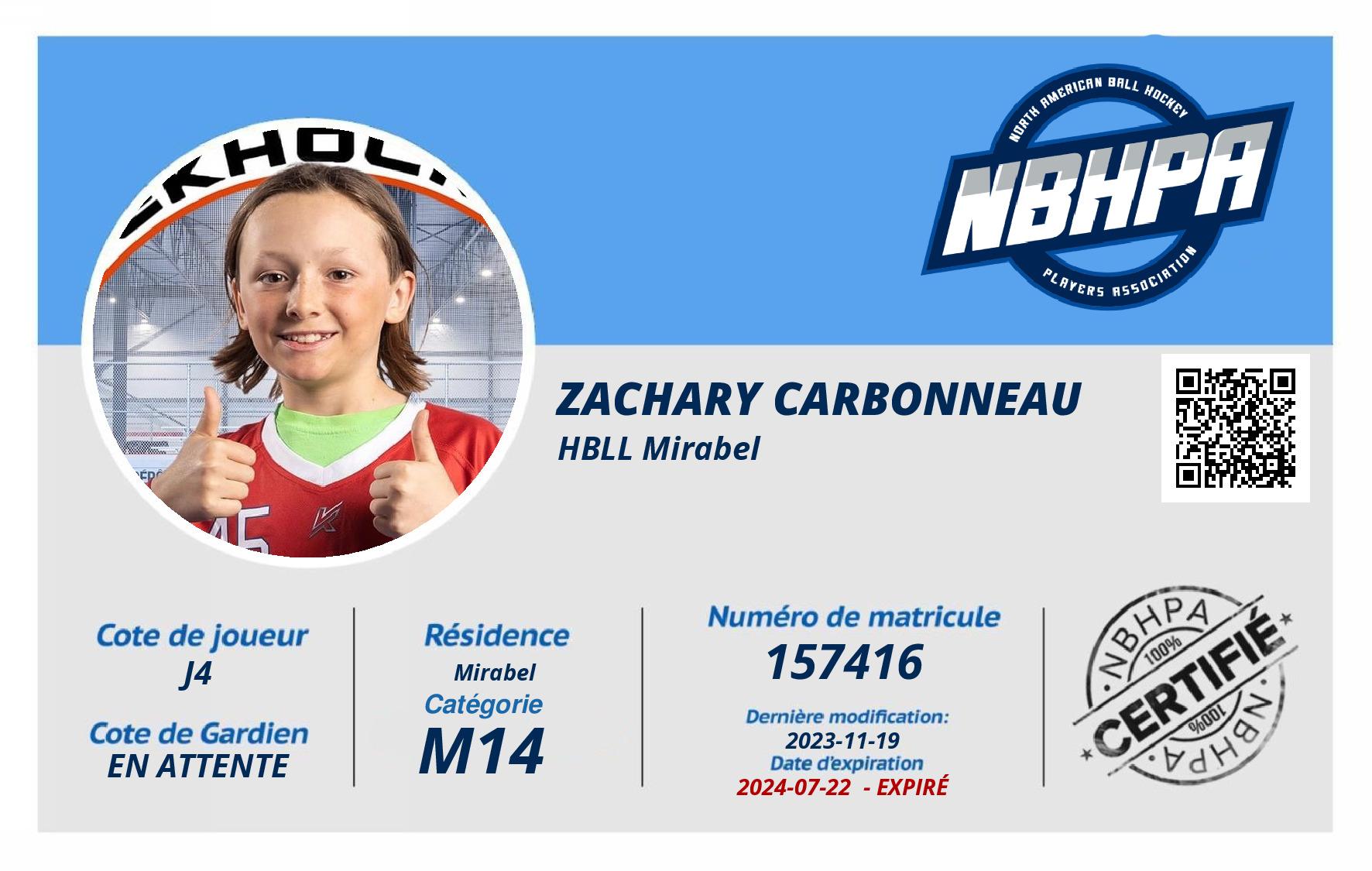Zachary Carbonneau