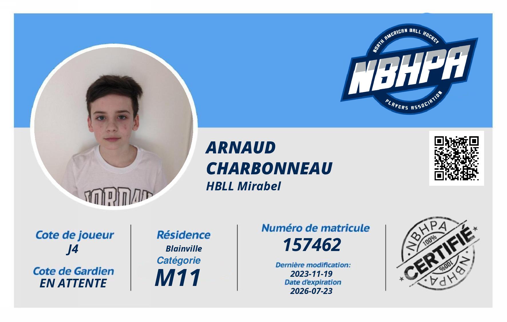 Arnaud  Charbonneau 