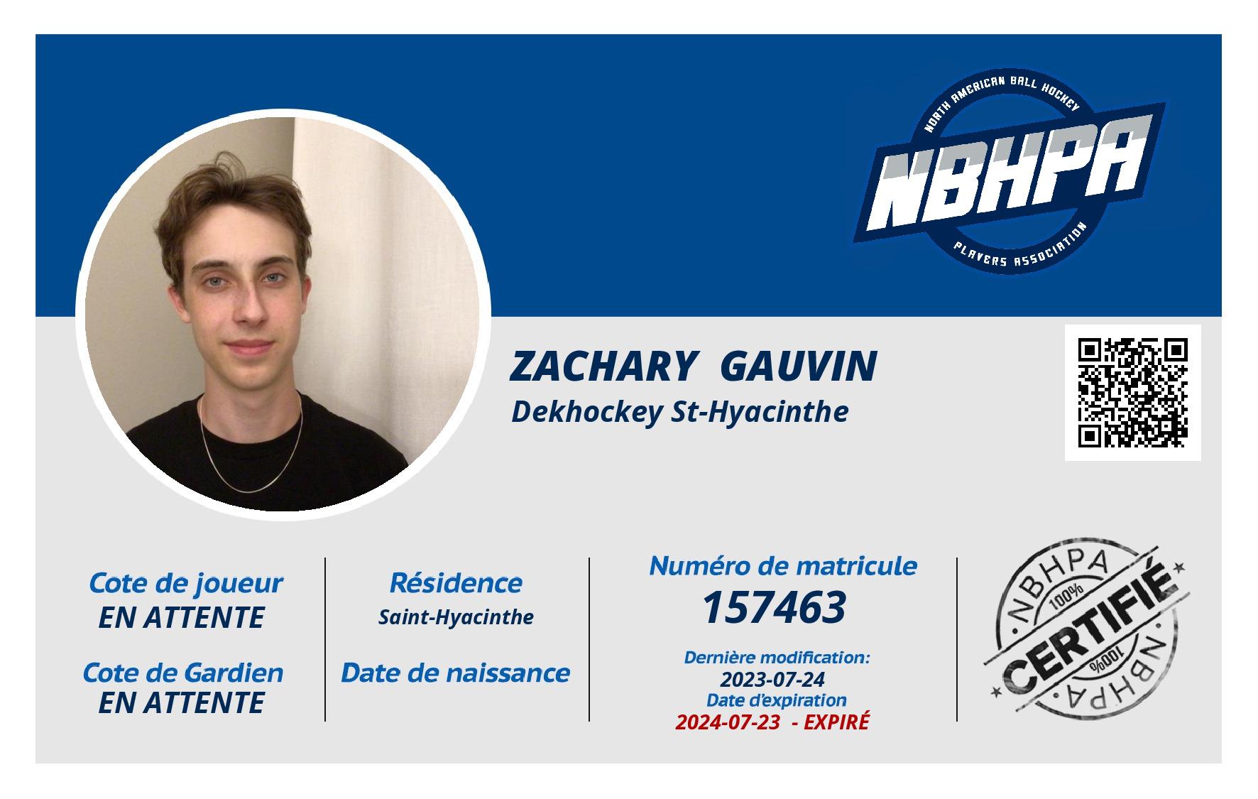 Zachary  Gauvin