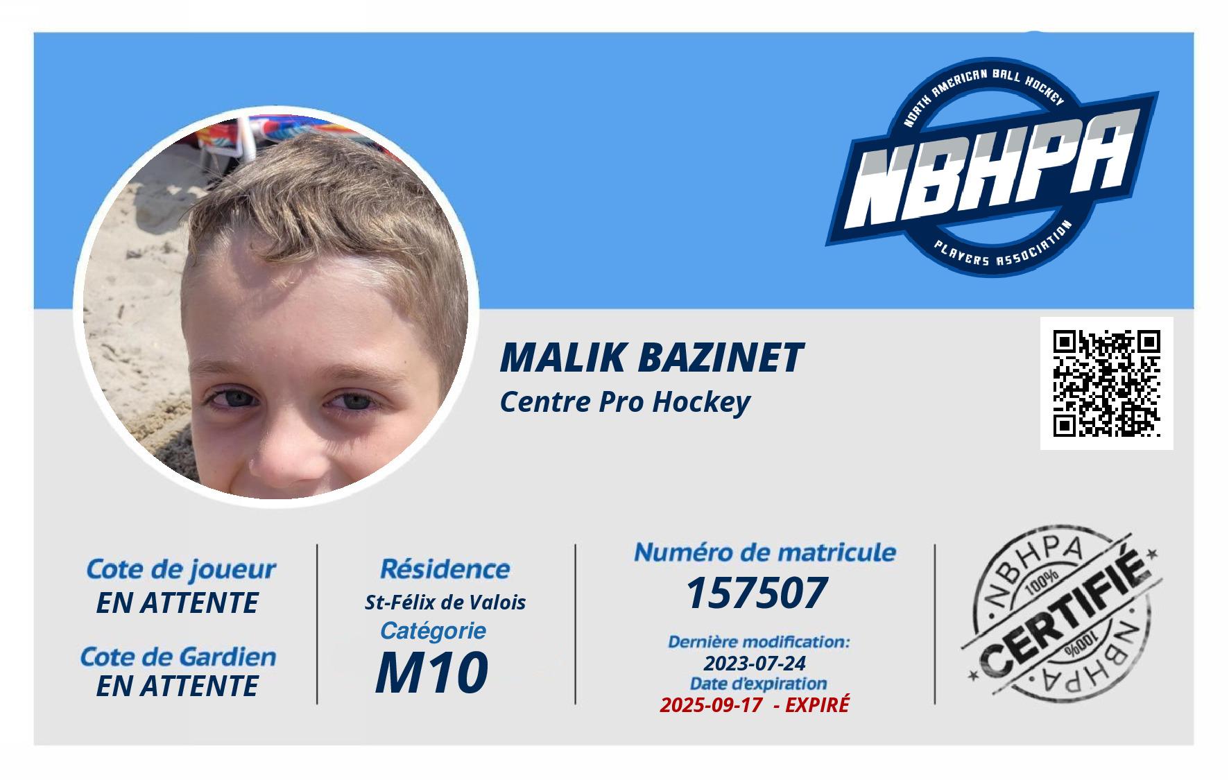 Malik Bazinet