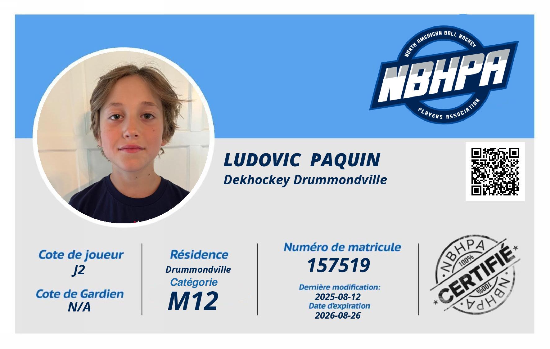 Ludovic  Paquin 