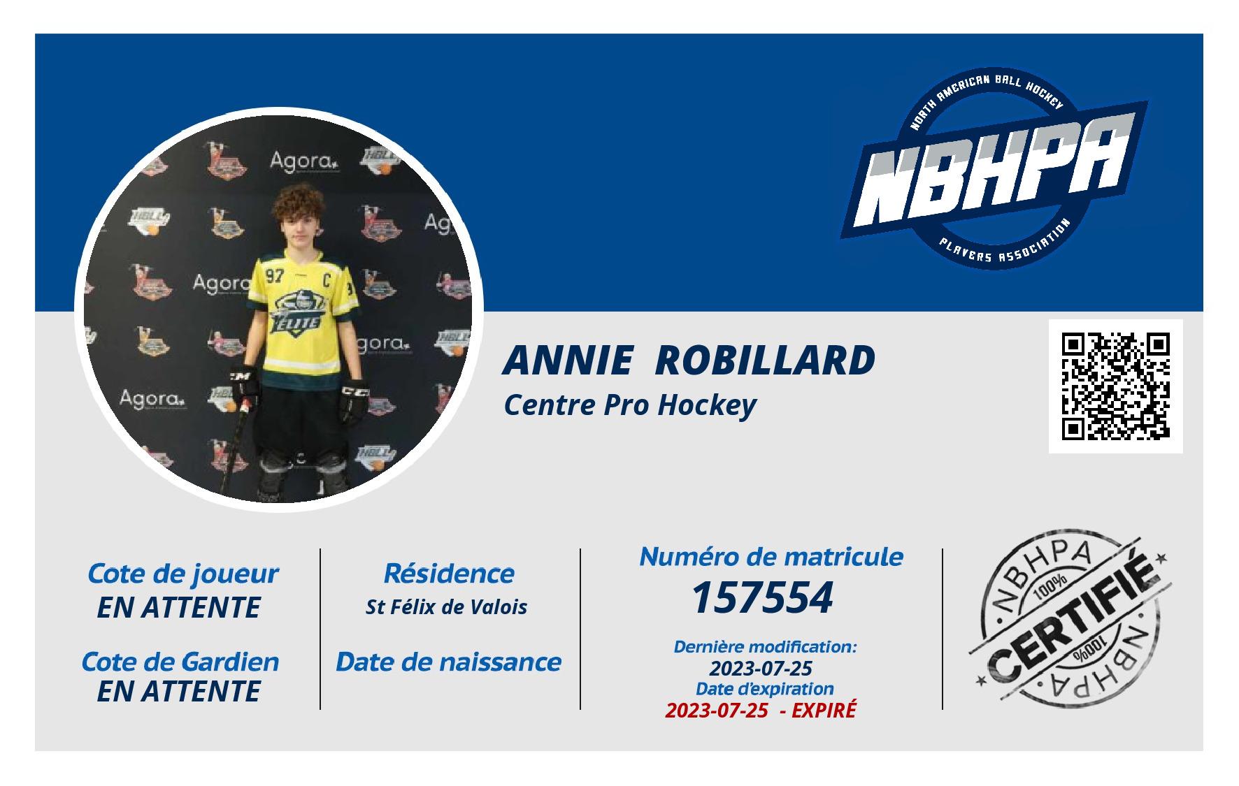 Annie  Robillard