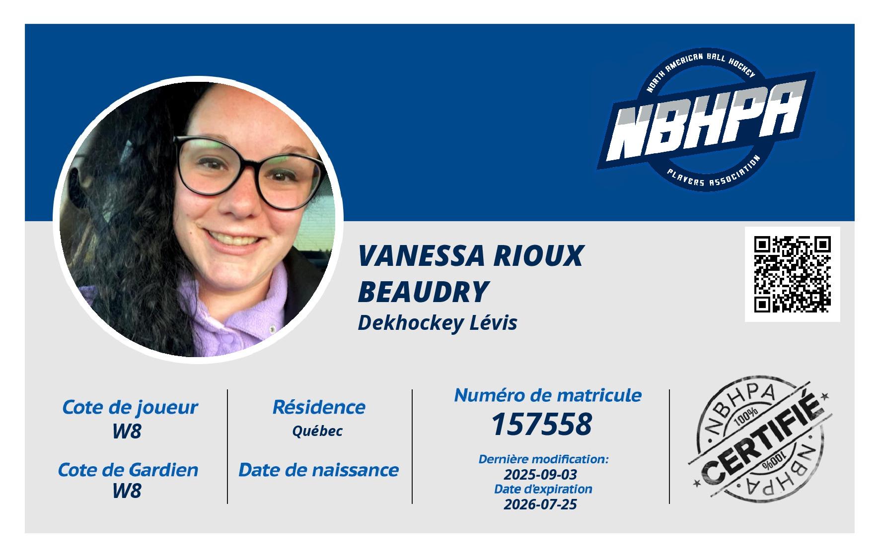 Vanessa Rioux Beaudry