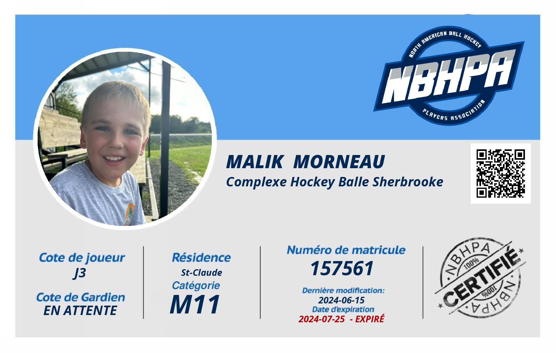 Malik  Morneau 