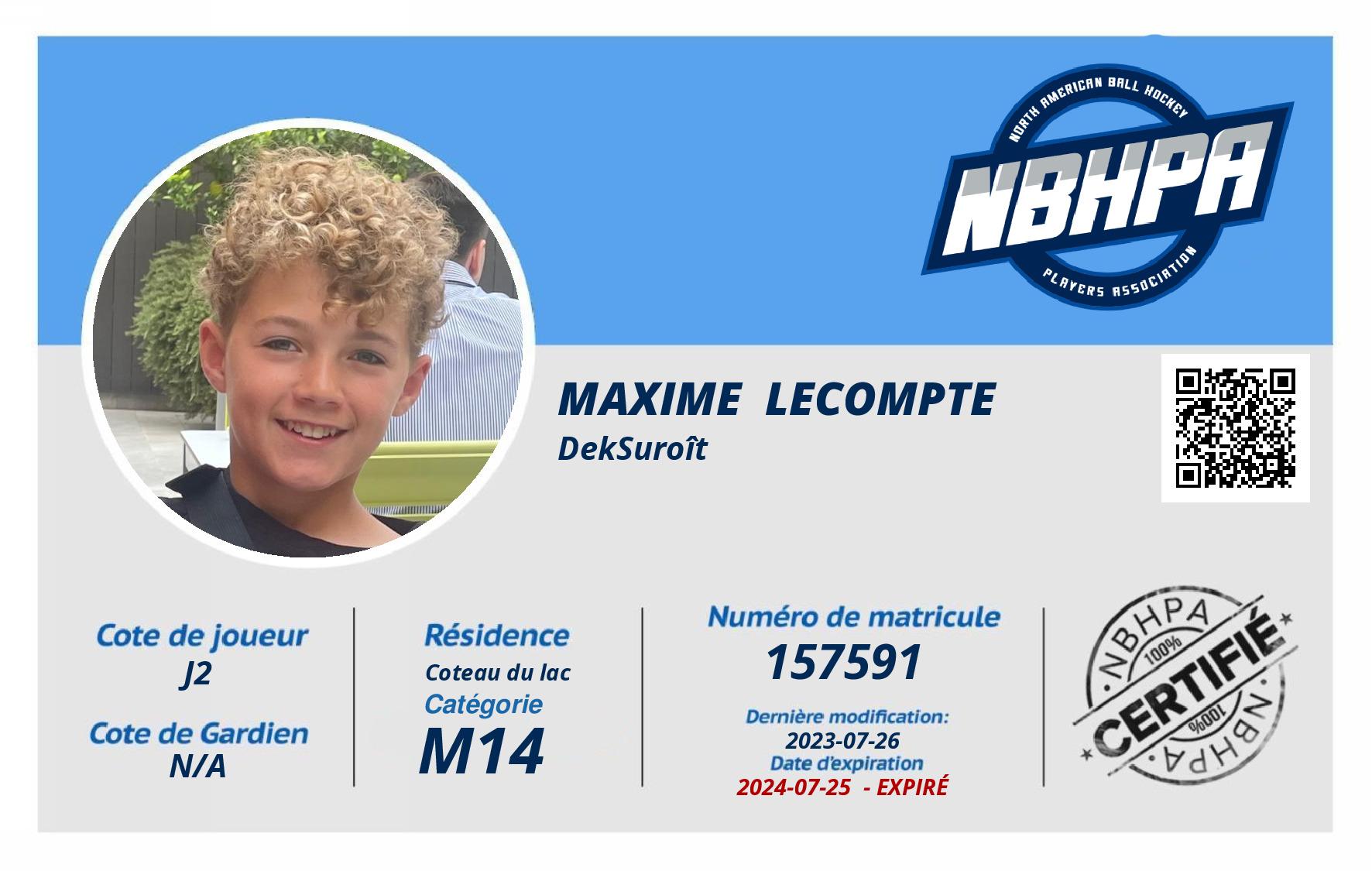Maxime  Lecompte 