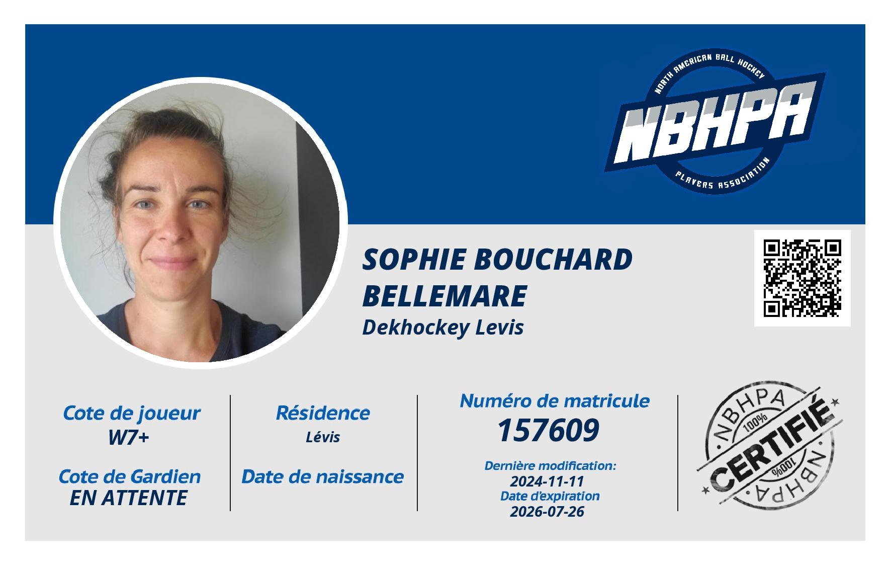 Sophie Bouchard Bellemare