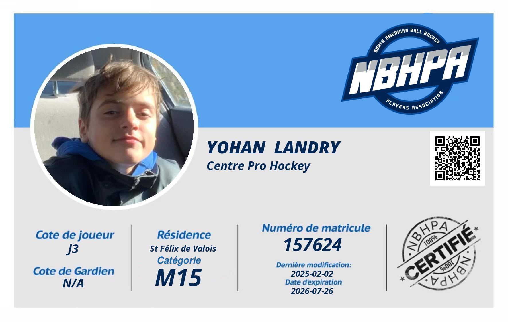 Yohan  Landry 