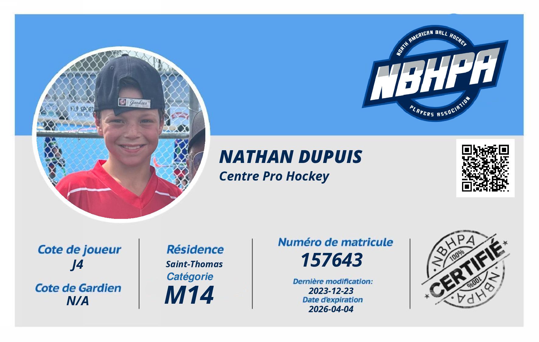 Nathan Dupuis 