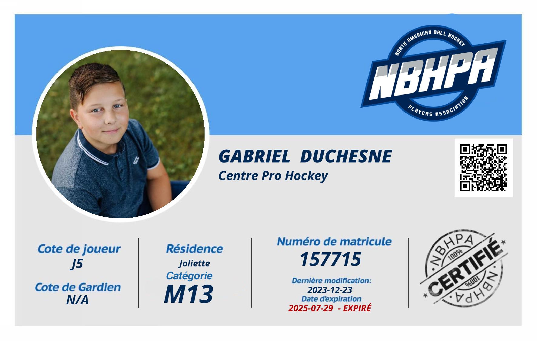 Gabriel  Duchesne