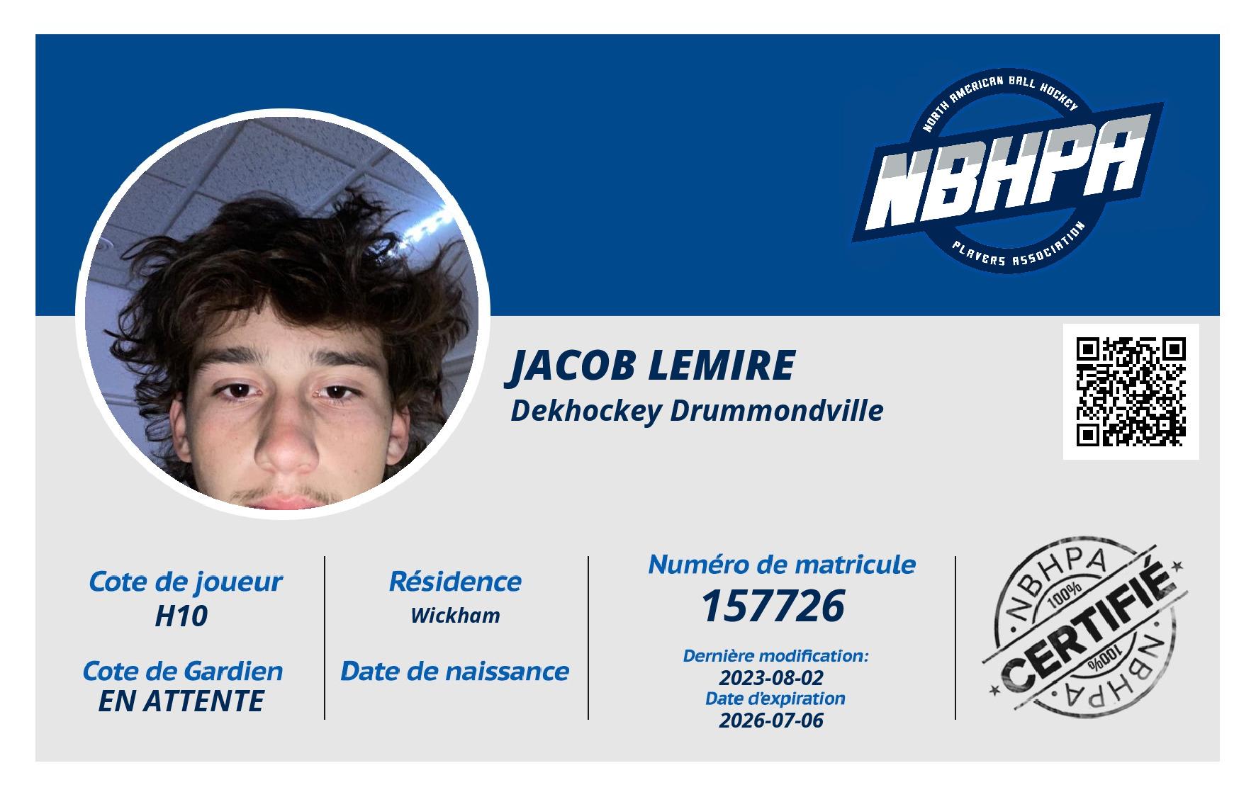 Jacob Lemire