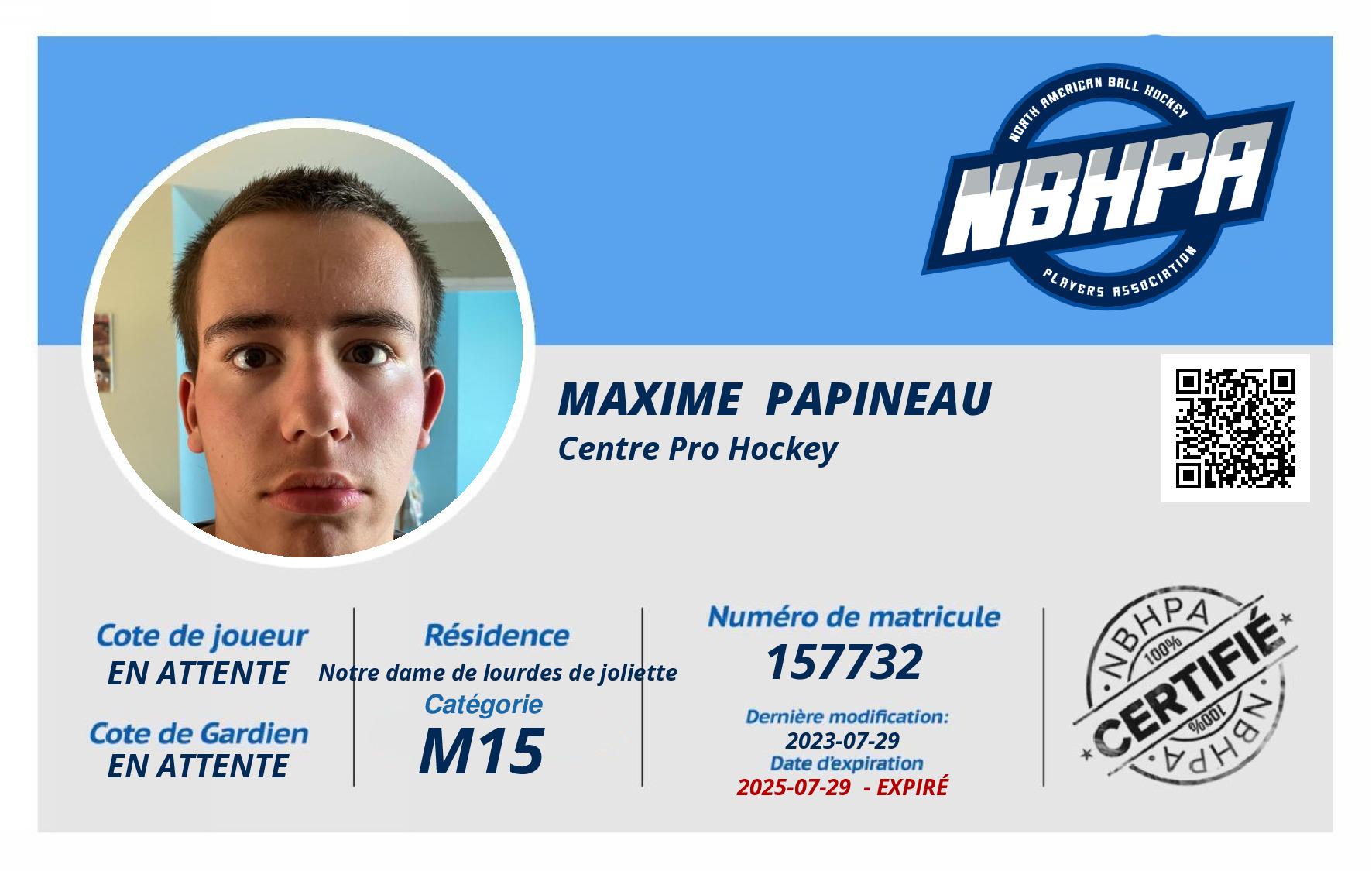 Maxime  Papineau 