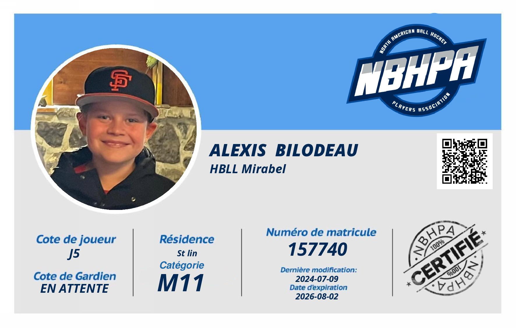 Alexis  Bilodeau 